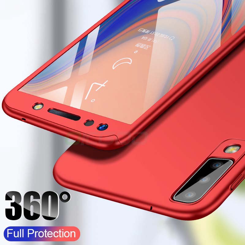 Ốp điện thoại cứng mỏng chống sốc bảo vệ 360 độ toàn diện cho Samsung A7 A6 A6Plus A8 A8Plus A9 2018 A7 A5 2017 2016