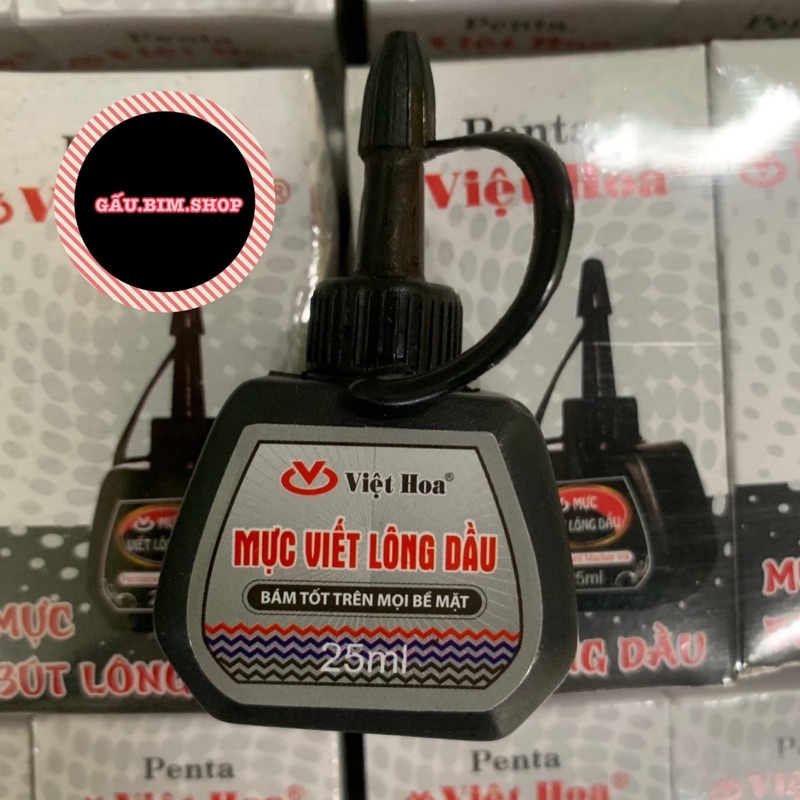 Lọ Mực Bút Dạ Dầu Penta - (Bút Lông Dầu) Việt Hoa 25ml