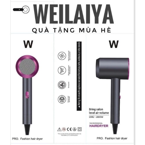 Máy Sấy Tóc Weilaiya 1800W Tốc Độ Cao Nhiệt Độ Thông Minh Đảm Bảo Độ Bóng Ẩm Của Tóc