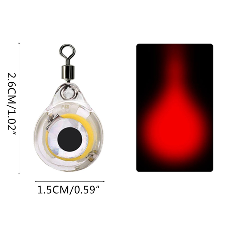 Mồi Câu Cá Gắn Đèn Led Phát Sáng Ban Đêm Bền Bỉ