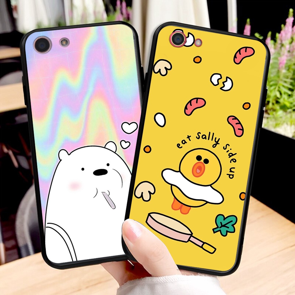 [Freeship từ 50k] ỐP LƯNG OPPO A39 - A57 - F1S - F3 - F3 PLUS IN HÌNH GẤU WE BARE BEARS CHẤTLƯỢNG