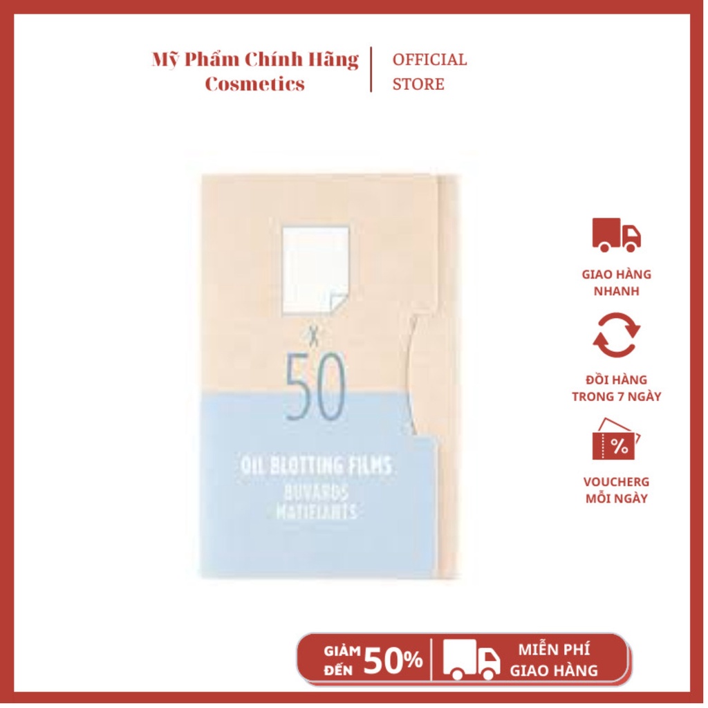 Giấy thấm dầu oil control film The Face Shop 50 miếng (mẫu mới 2018) | BigBuy360 - bigbuy360.vn