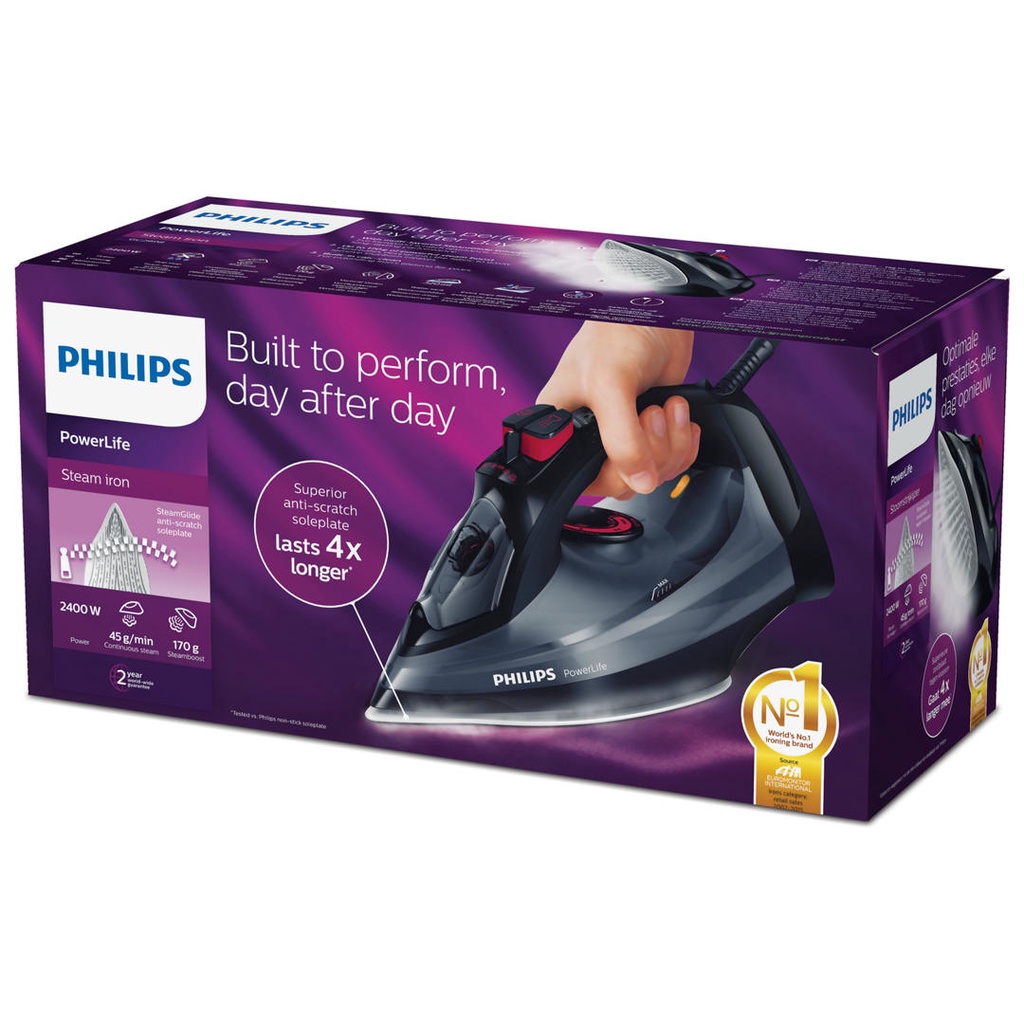 [Mã 55ELSALE1 giảm 7% đơn 300K] Bàn là, bàn ủi, hơi nước cao cấp Philips GC2998 nhập khẩu Indonesia bảo hành 24 tháng