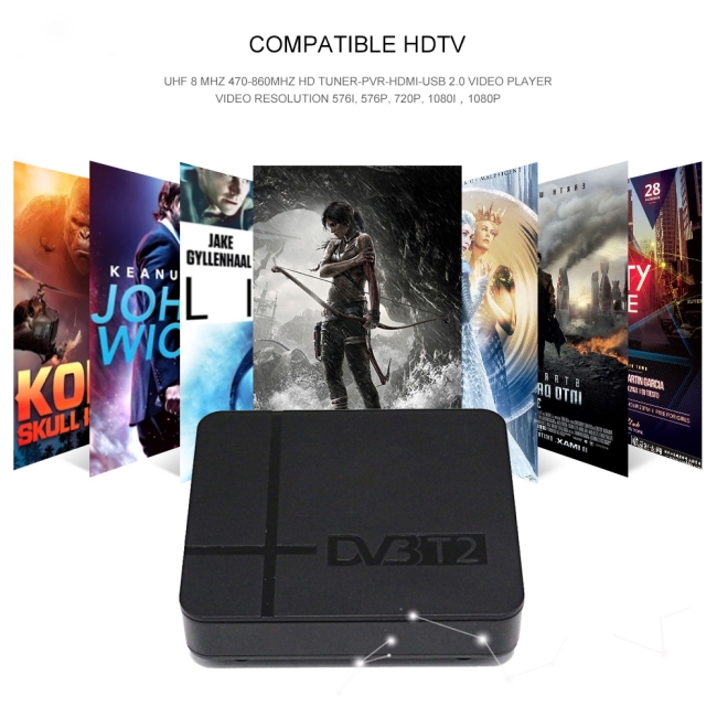 Bộ TV Box DVB-T2 K2 FTA H.264 MPEG-2/4 PVR HD 1080P hỗ trợ xem Youtube