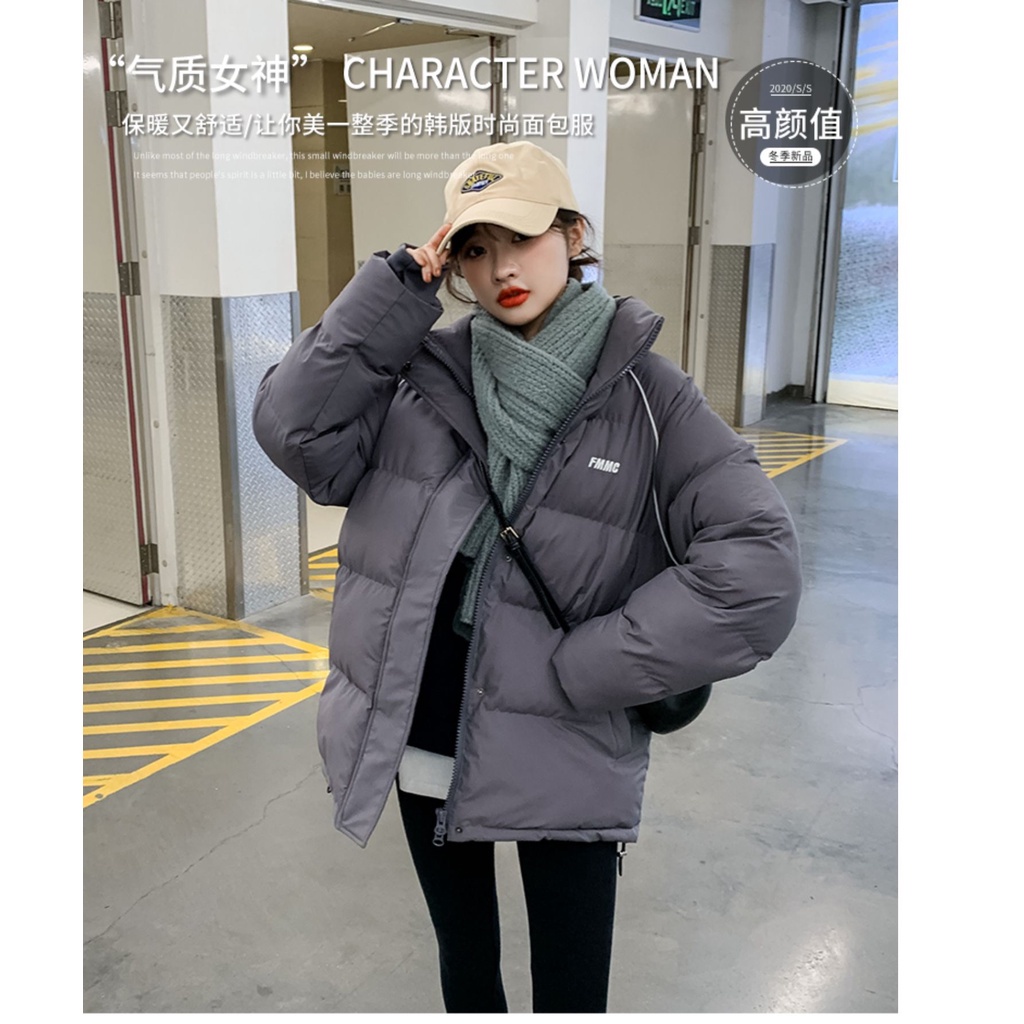 MS299 Áo khoác phao đôi nam nữ UNISEX thêu chữ FMCG siêu ấm