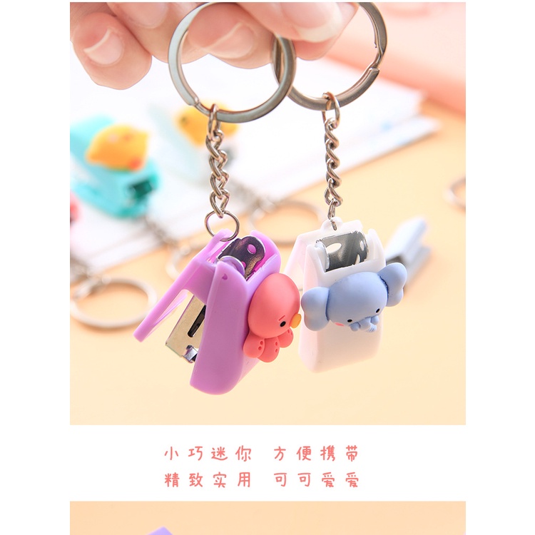 Móc Khóa Ghim Bấm Hoạt Hình Mini Dễ Thương Tiện Lợi