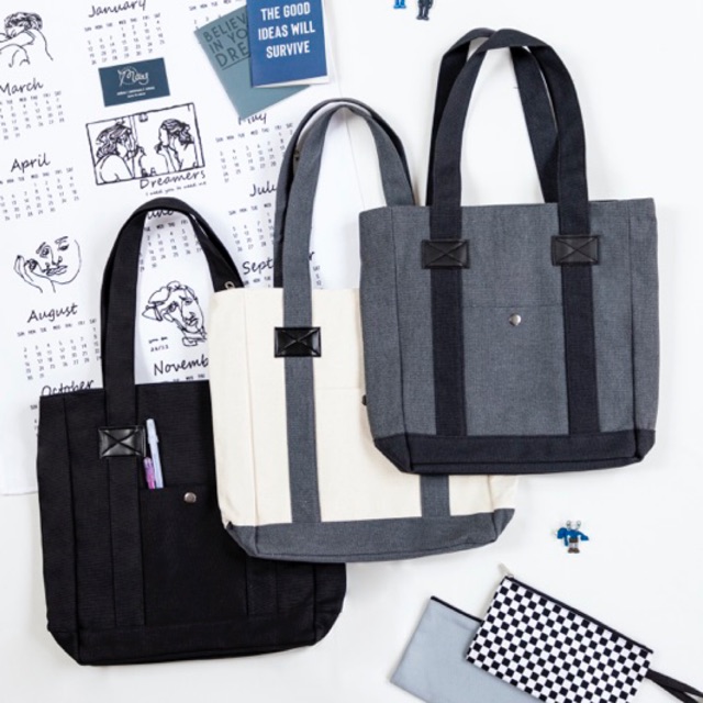 Túi vải đi học và đi làm văn phòng - Buzzi tote - May’s Tote Bag