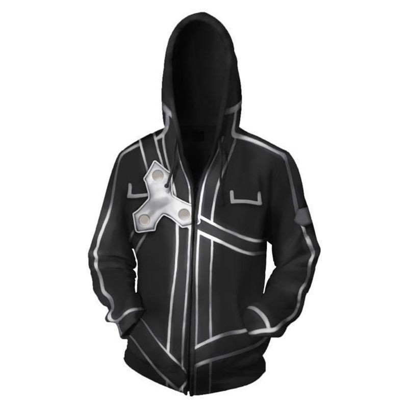 Áo Khoác Hoodie Họa Tiết Sword Art Online Sao Kirigaya Kazuto 3d Độc Đáo