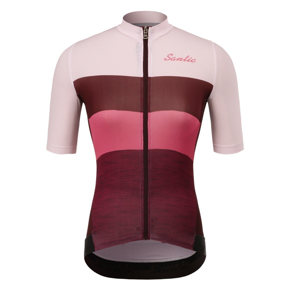 Áp jersey đạp xe SANTIC L0C02158 tay ngắn thoáng khí khô nhanh cho nữ