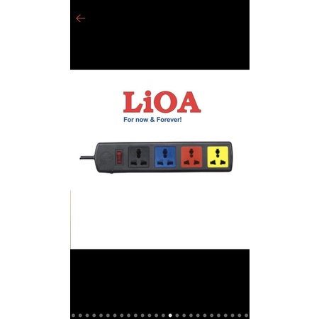 Ổ cắm điện LIOA đa năng 4 lỗ, có công tắc, dây dài 3m, 5m
