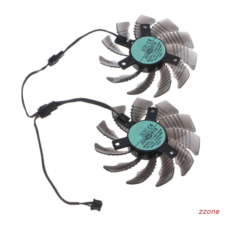 zzz Cooling Fan for GV-N960OC GTX 960  VGA Fan 80MM 2PCS T128010SM Graphics Card Cooling Fan 3Pin 12V 0.2A