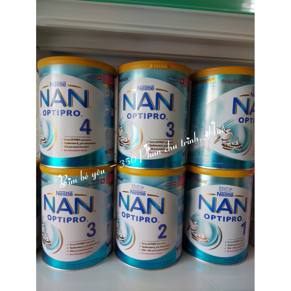 Sữa Bột Nestle NAN NGA OPTIPRO 1-2-3-4 – Hộp 800gram [Date mới 2022]