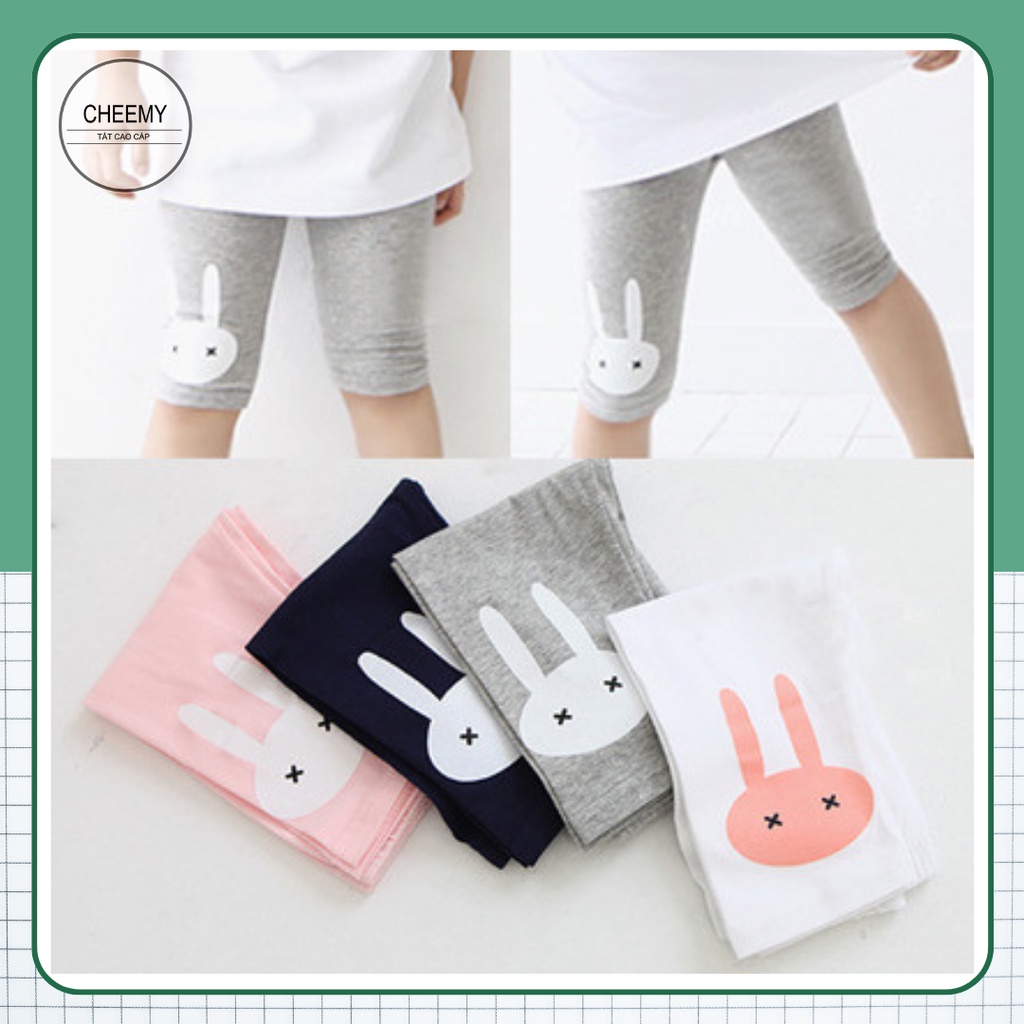 Quần legging lửng mùa hè bé gái thun lạnh mềm mại
