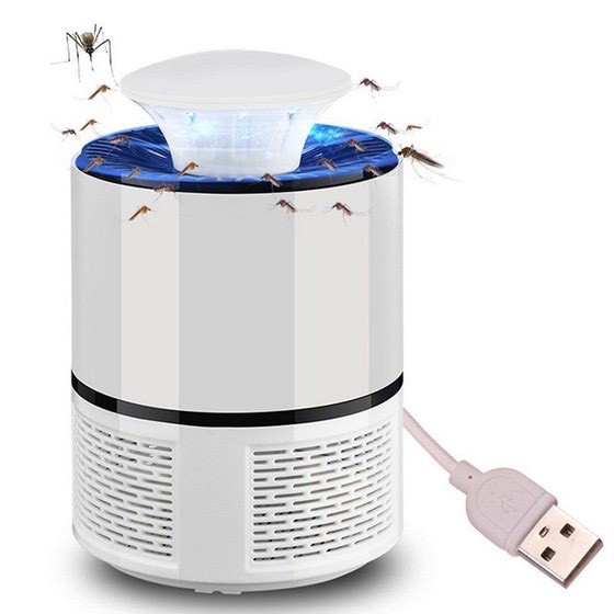 Đèn Bắt Muỗi, Hình Trụ, Cắm Cổng USB Thông Minh, Hiệu Quả - King