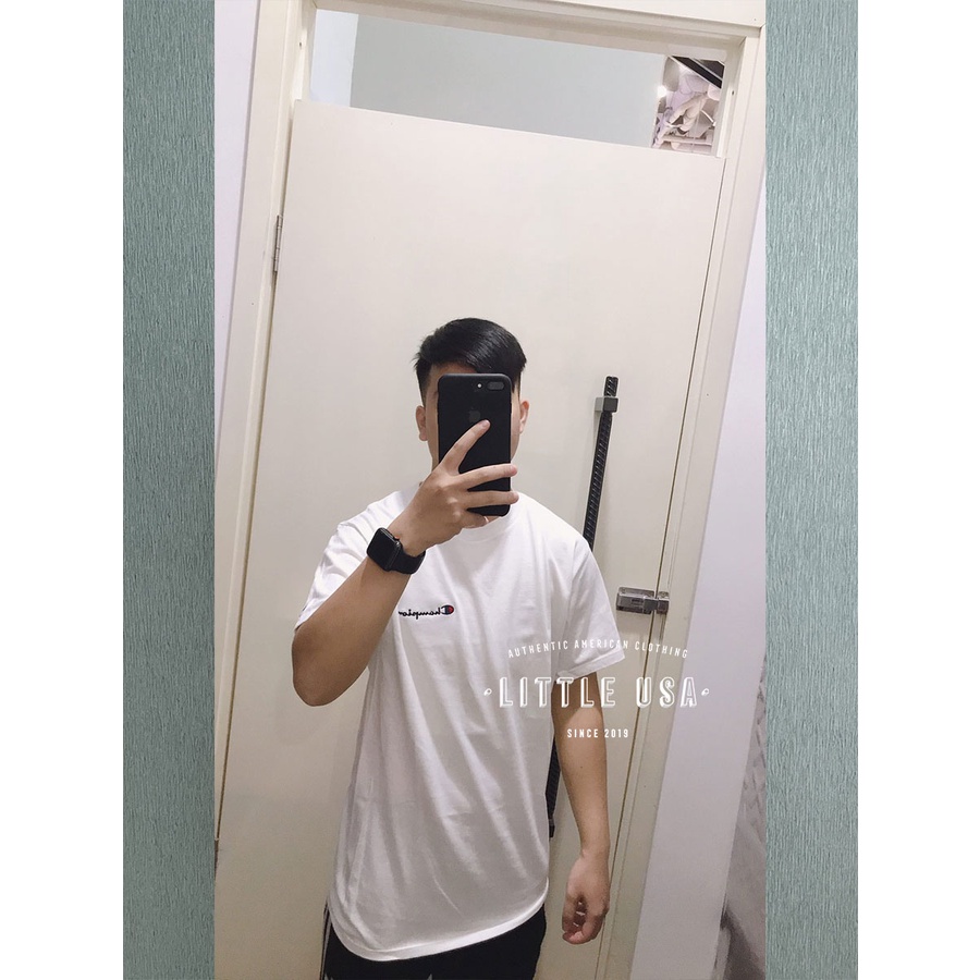 ÁO THUN CHAMPION EMBROIDERED SMALL LOGO TEE CHÍNH HÃNG AUTHENTIC - SHIPPED USA | BigBuy360 - bigbuy360.vn