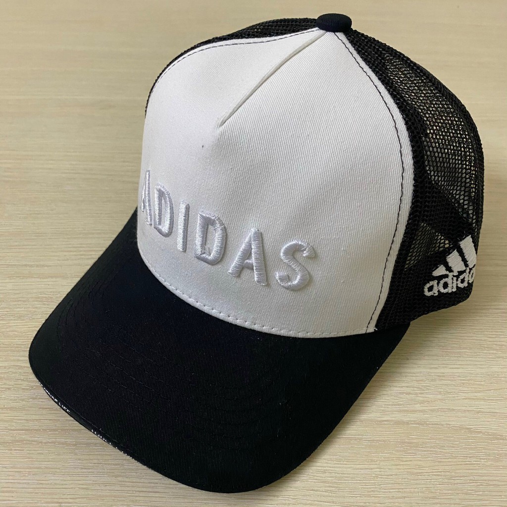 Nón kết mũ lưỡi trai ADIDAS chính hãng nam nữ, màu trắng đen đỏ, hàng chất lượng ảnh thật 100%