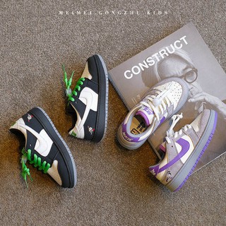Giày sneaker thêu hình thời trang 2020 dành cho bé trai và bé gái