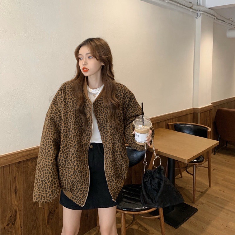BOMBER DA BÁO DÁNG RỘNG TRẦN BÔNG [Order+Ảnh thật] | BigBuy360 - bigbuy360.vn