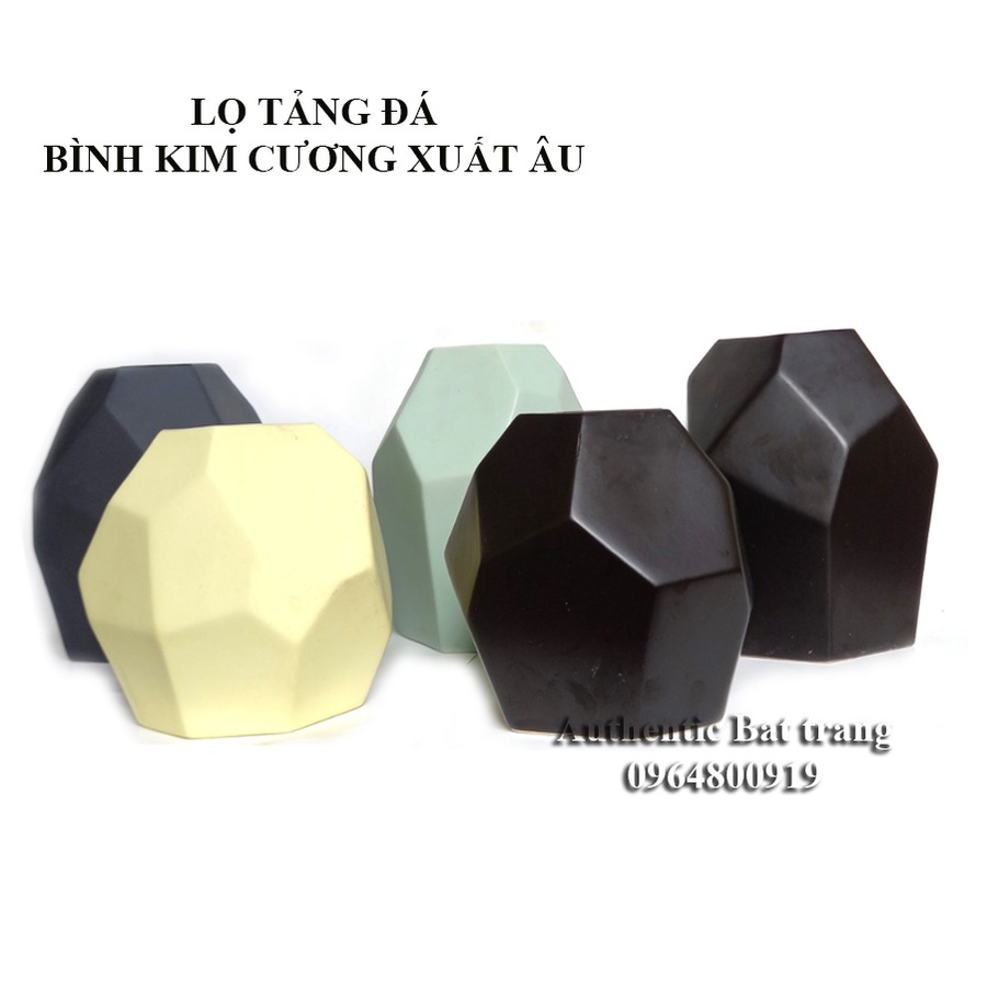 LỌ TẢNG ĐÁ/ BÌNH KIM CƯƠNG TRANG TRÍ - SIỂU PHẨM TRANG TRÍ NHÀ CỬA TUYỆT VỜI - XƯỞNG GỐM SỨ Authentic Bát Tràng