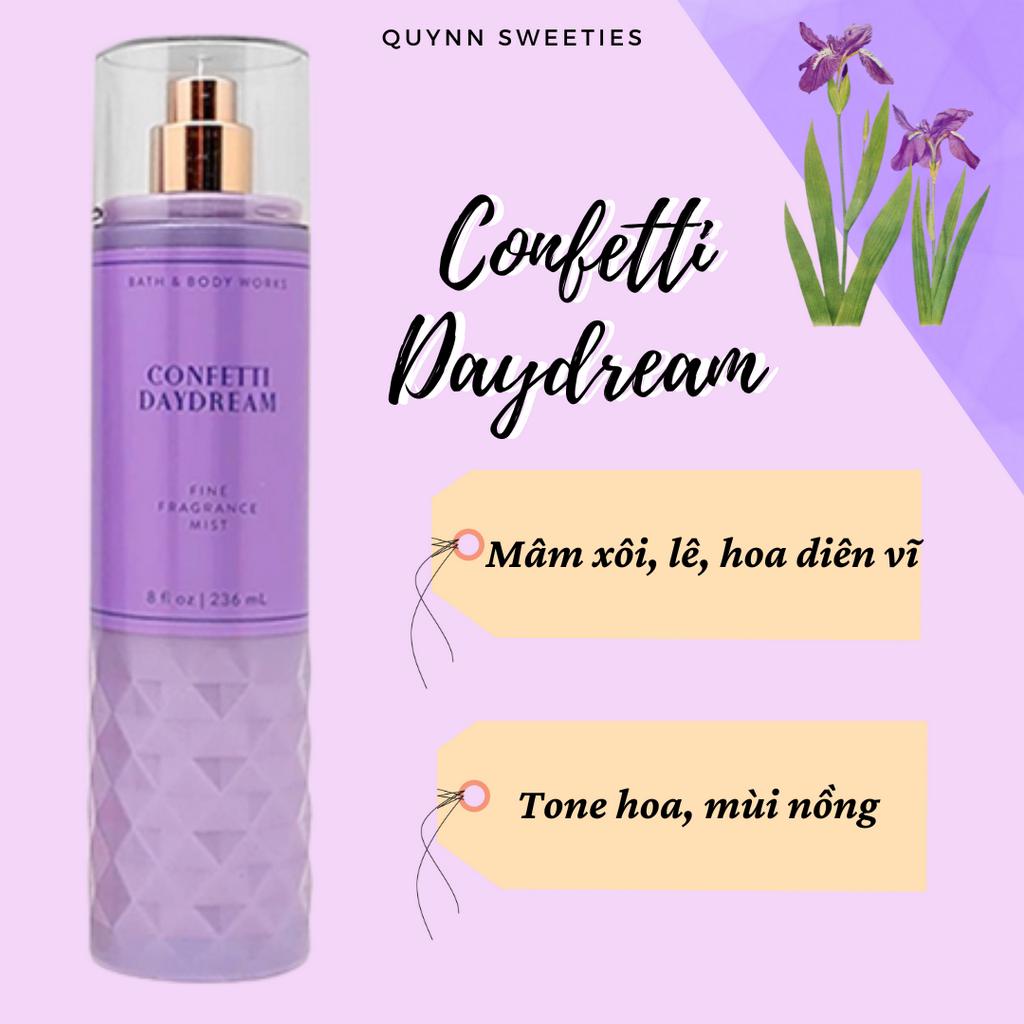 BILL MỸ- Xịt thơm body mist của Bath and body works- Confetti Daydream