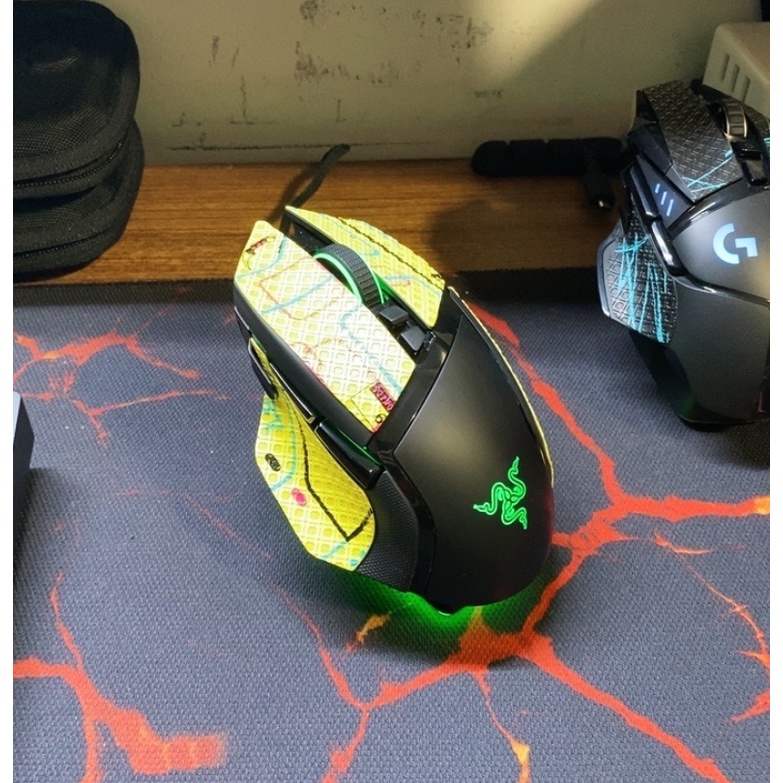 For Razer Basilisk X HyperSpeed V2 Mouse Anti-Slip Sticker Sweat Absorbing Protective Film