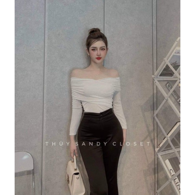 Áo trễ vai đáp chéo