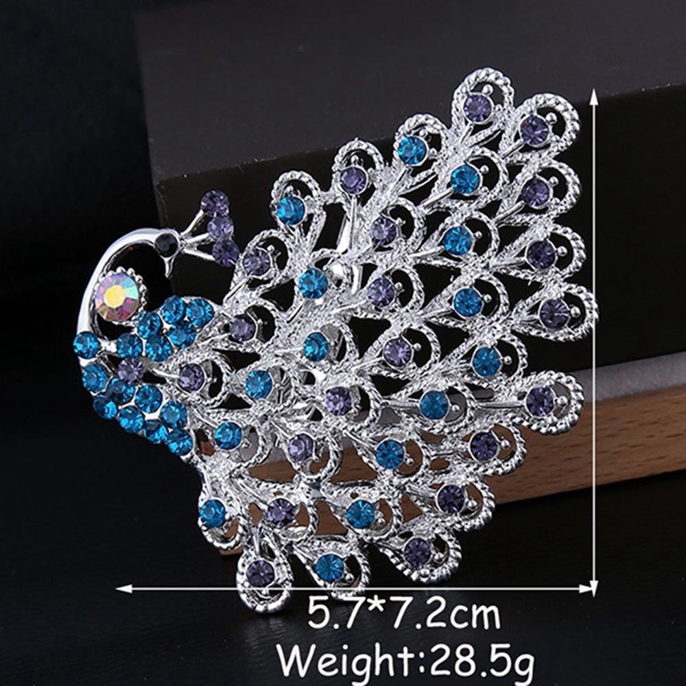 Ghim cài trang phục thiết kế hình động vật đính pha lê sang trọng