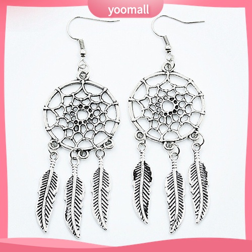 Yomall♡ Bông Tai Hình Lưới Giấc Mơ Thời Trang Boho Cho Nữ