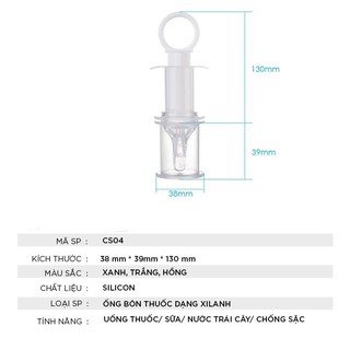 Xi lanh bón sữa, bón thuốc cho bé