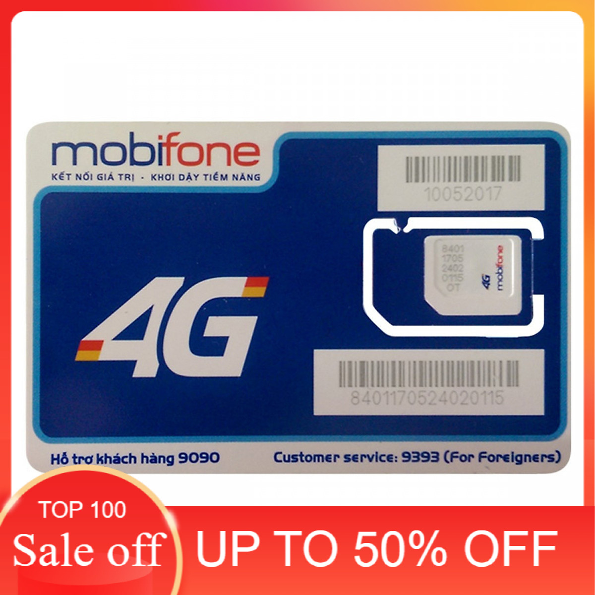 Hot SIM 4G Mobifone MC90 gọi miễn phí dưới 10 phút nội mạng
