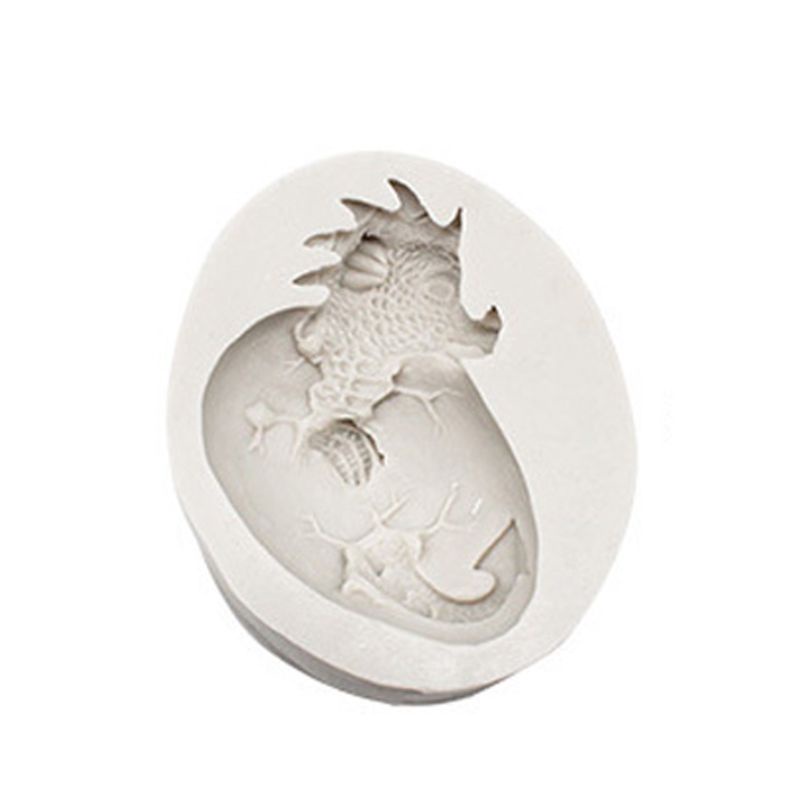 Khuôn Silicone Tạo Hình Trứng Khủng Long Phục Sinh Trang Trí Bánh