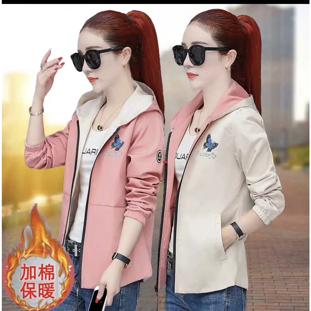 Áo khoác dù nữ áo khoác nhẹ mặc được 2 mặt dù ngoại  siêu duyên cực cuốn hút sang chảnh quý phái