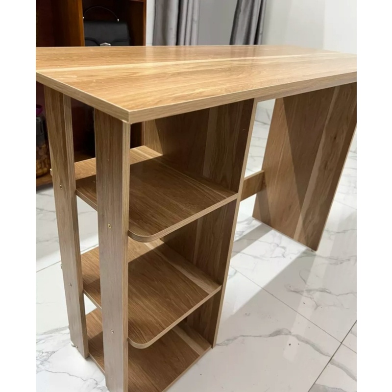 Bàn làm việc có kệ sách bằng gỗ MDF cao cấp - Bàn học gấp gọn đa năng cho bé