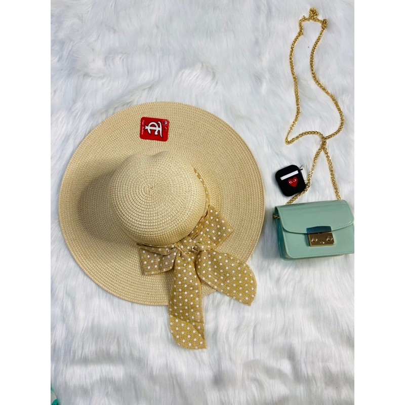 Nón bo cối nơ bi thời trang du lịch đi biển