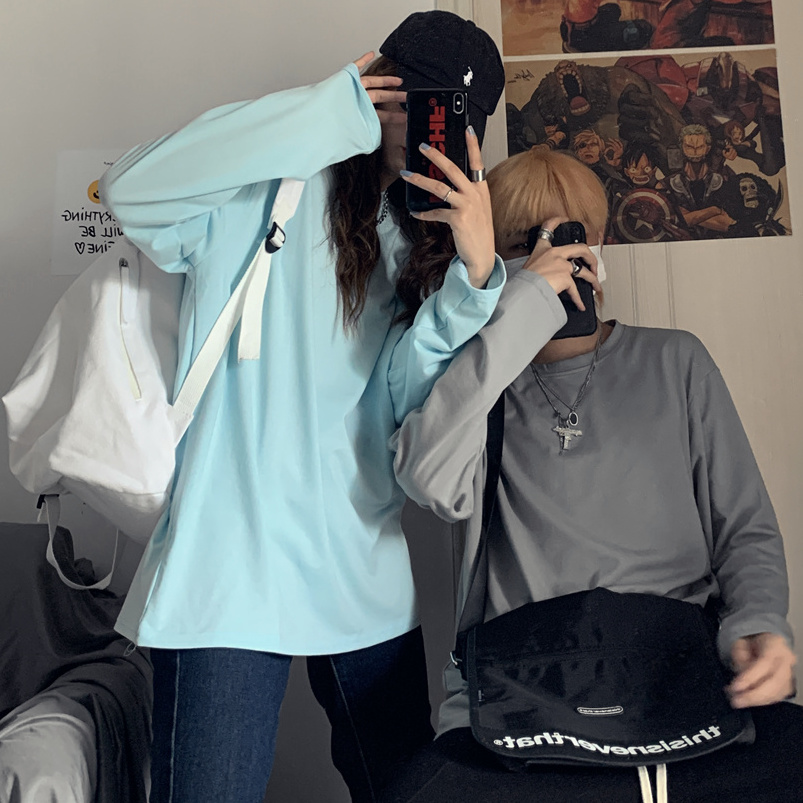 Áo Thun Trơn Tay Dài Phong Cách Thời Trang Harajuku 226767 | BigBuy360 - bigbuy360.vn