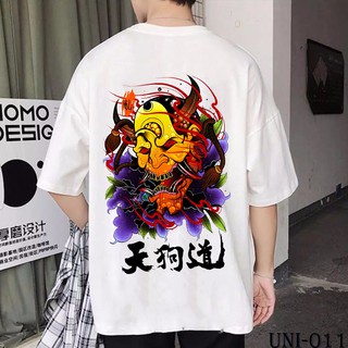 Áo thun nam nữ tay lỡ unisex in hình mặt quỷ cực đẹp