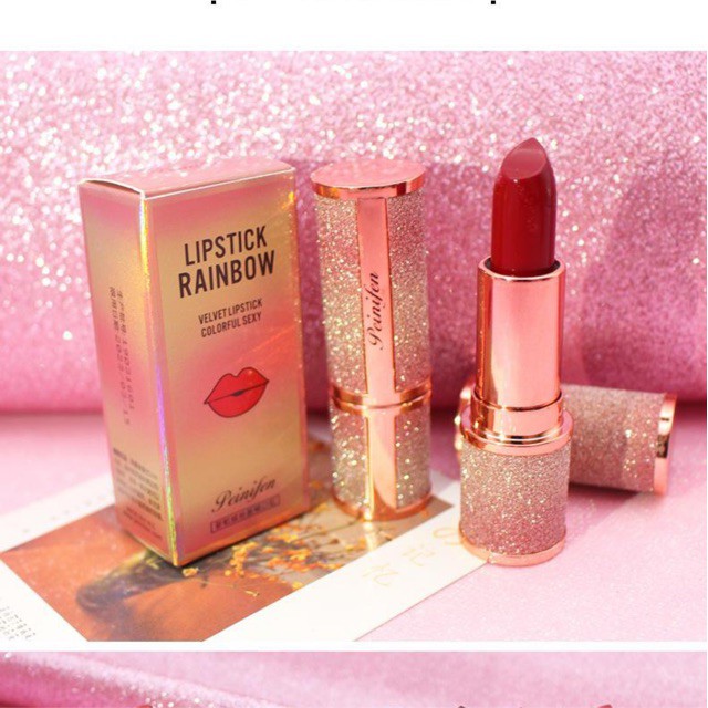 Son Sáp Peinifen Velvet Lipstick RAINBOW Colorful Sexy