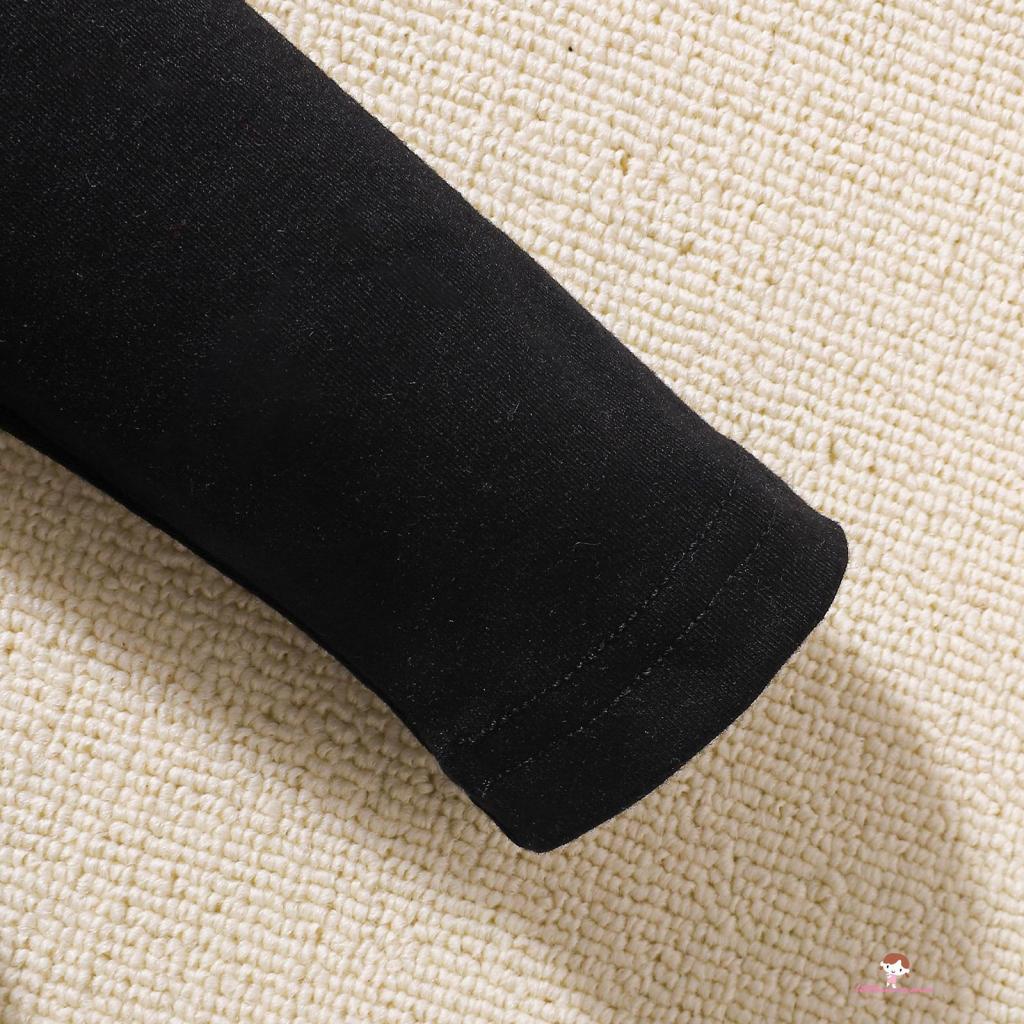 Đầm Tay Dài In Họa Tiết Mặt Bí Ngô Và Chấm Bi Đen Thời Trang Halloween Cho Bé Gái