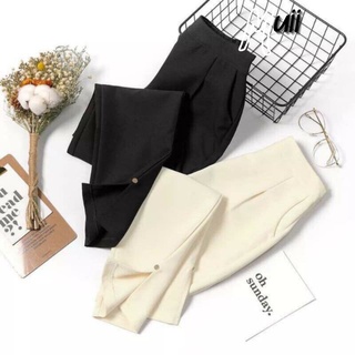 Quần baggy tây xẻ tà , quần tây khóa sườn sang chảnh mặc đi học đi