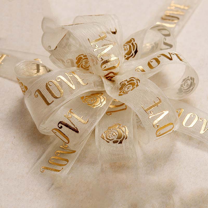 Cuộn Dây Ruy Băng In Họa Tiết Xinh Xắn Dài 10 Yard 16mm Dùng Để Trang Trí Gói Quà