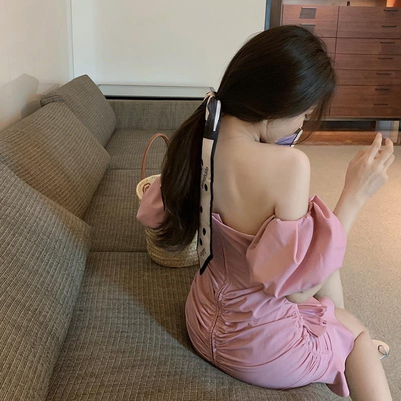 Đầm Trễ Vai Kiểu Pháp Thời Trang Mùa Hè Quyến Rũ Cho Nữ