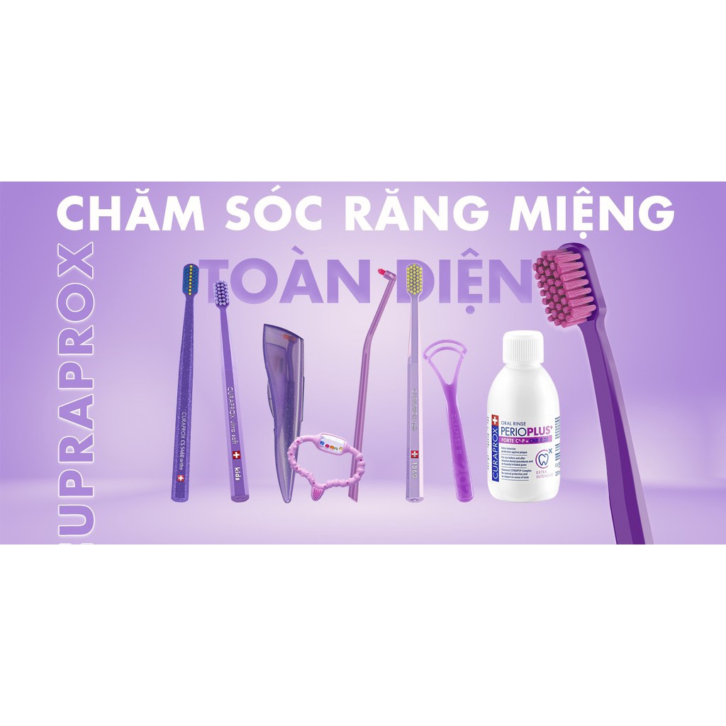 Bộ 3 cây bàn chải răng siêu mềm Curaprox CS 5460 Ultra Soft Triopack Thụy Sỹ