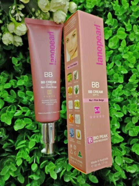 Kem nền che khuyết điểm Lanopearl BB Cream SPF15 tuýp 50ml của Úc | BigBuy360 - bigbuy360.vn