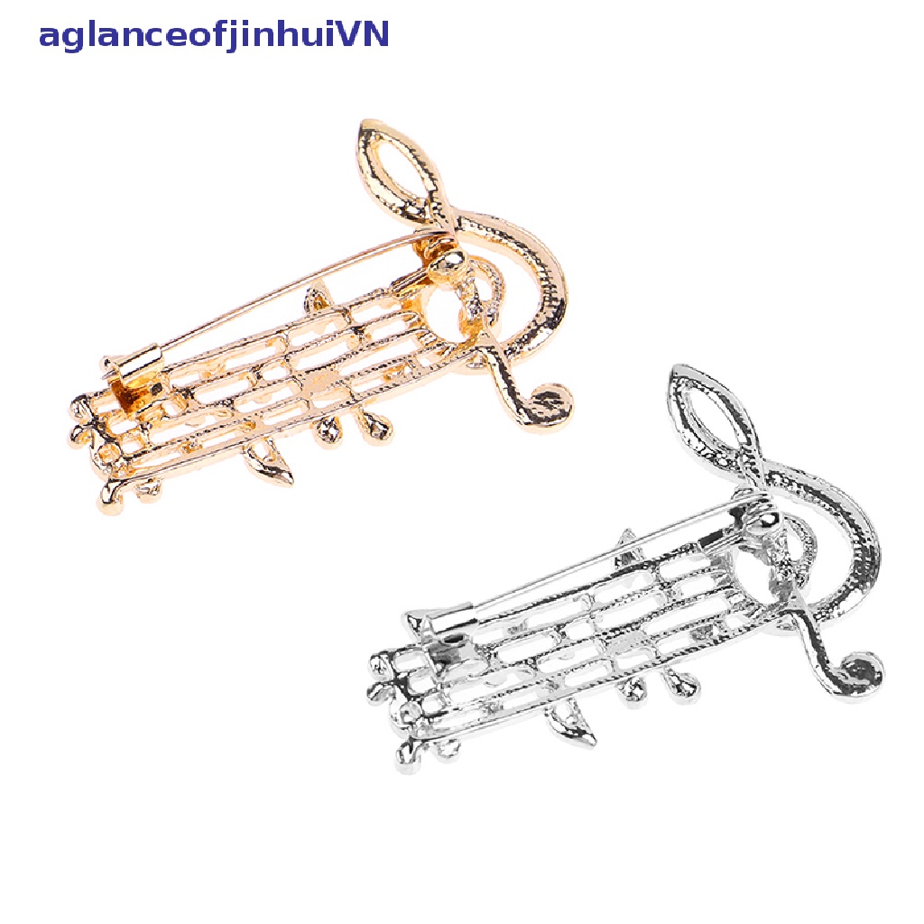 Ghim Cài Áo Hình Nốt Nhạc Chống Chói Cho Nam Nữ