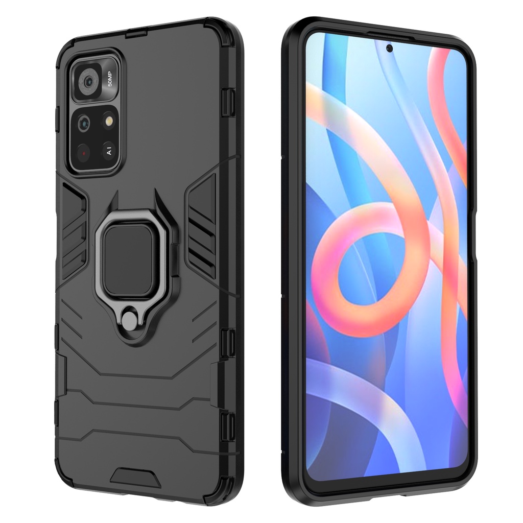 Ốp lưng Poco M4 Pro 5G Iron Man Iring chống sốc giá đỡ xem phim thời trang cao cấp nhẫn hút ô tô