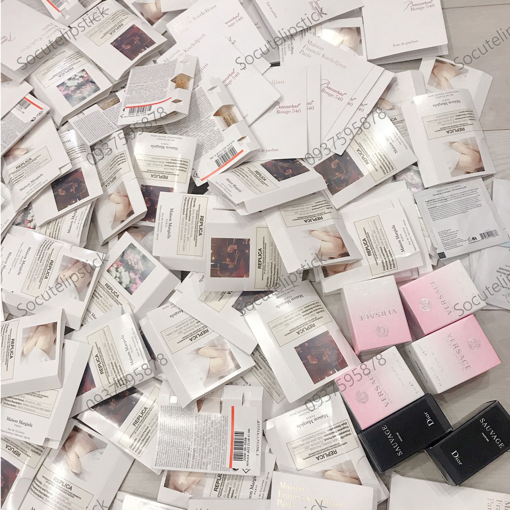 Vial Nước Hoa Mini Maison Margiela Replica Rain Stops- Jazz Club - Coffee Breaks - On A Date - Beach Walk 1.2ml