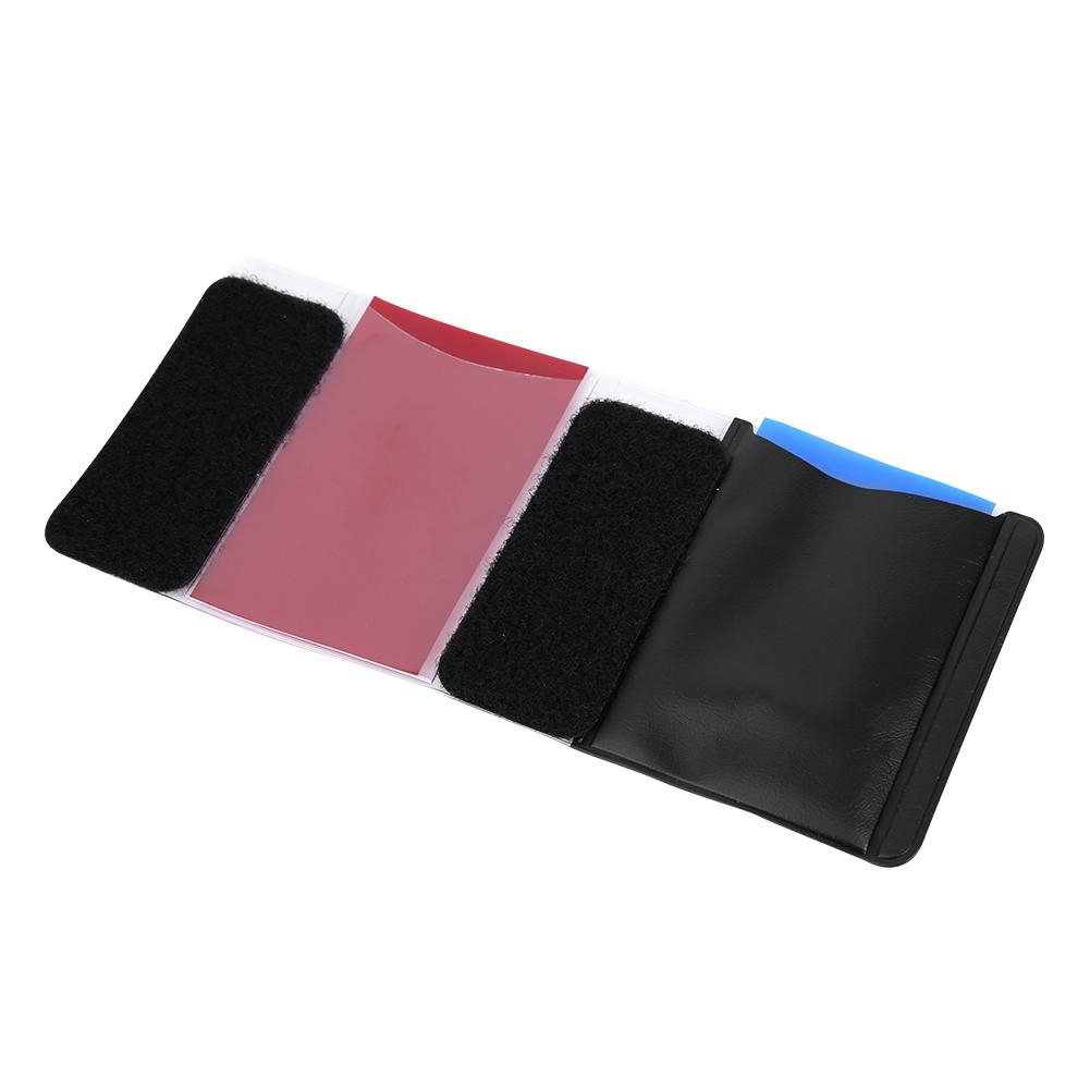 Set 12 thẻ giấy lọc màu chuyên dụng cho đèn flash máy ảnh kèm miếng dán và bảng cố định
