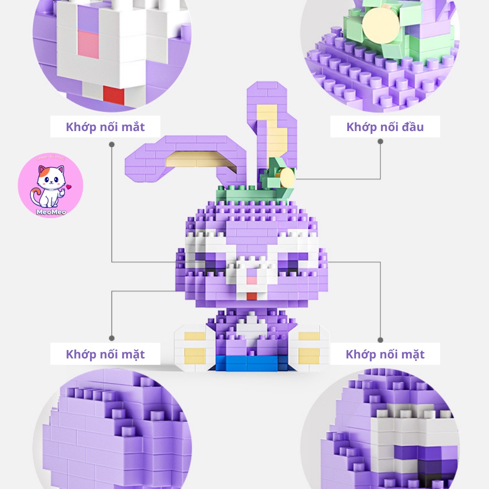 Mô hình lắp ráp nhân vật hoạt hình đáng yêu cho bé - Lego nhân vật hoạt hình 3D