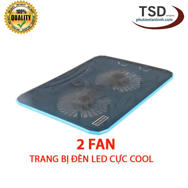 Đế Tản Nhiệt Laptop N130 Siêu mát 2 FAN