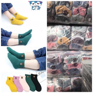 Túi 5 đôi tất GẤU cho BÉ cổ cao